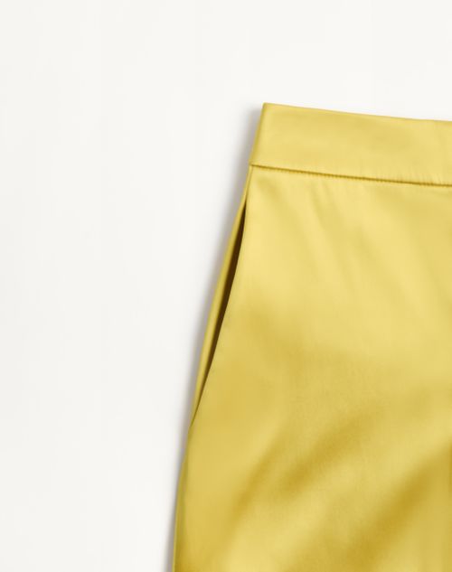 Valentino - Double Duchesse Stretch Trousers - Acid Green - Woman - Trousers And Shorts